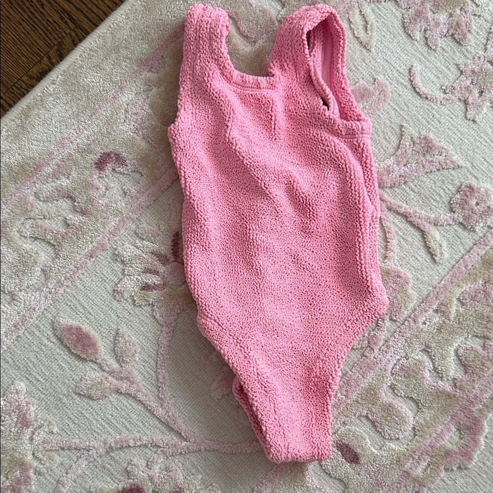 Hunza G Baby Pink Kids one piece swim
